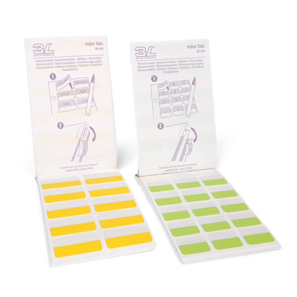 3L Index Tabs Pads, Repositionable