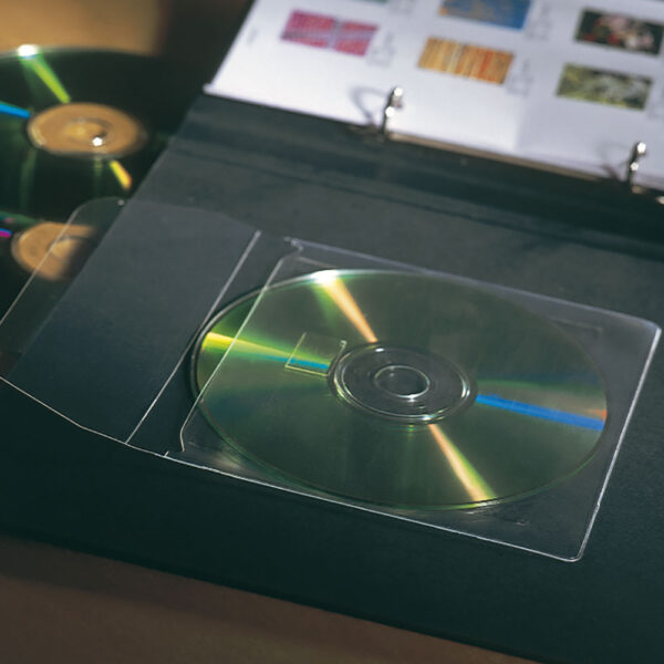 Self-adhesive CD-DVD Pockets with Flap