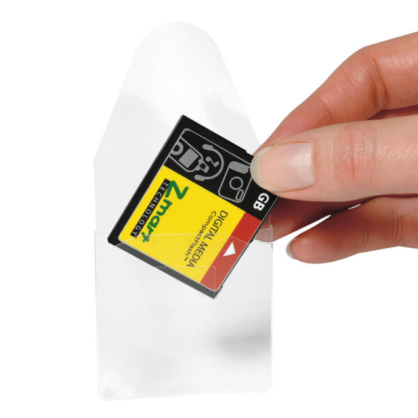 Self-adhesive Memory Card Pockets