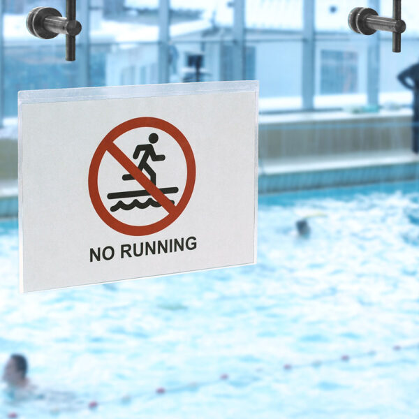Water Resistant Signage Pockets, Repositionable